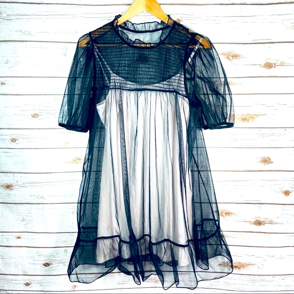 H&M | Black Mesh Dress